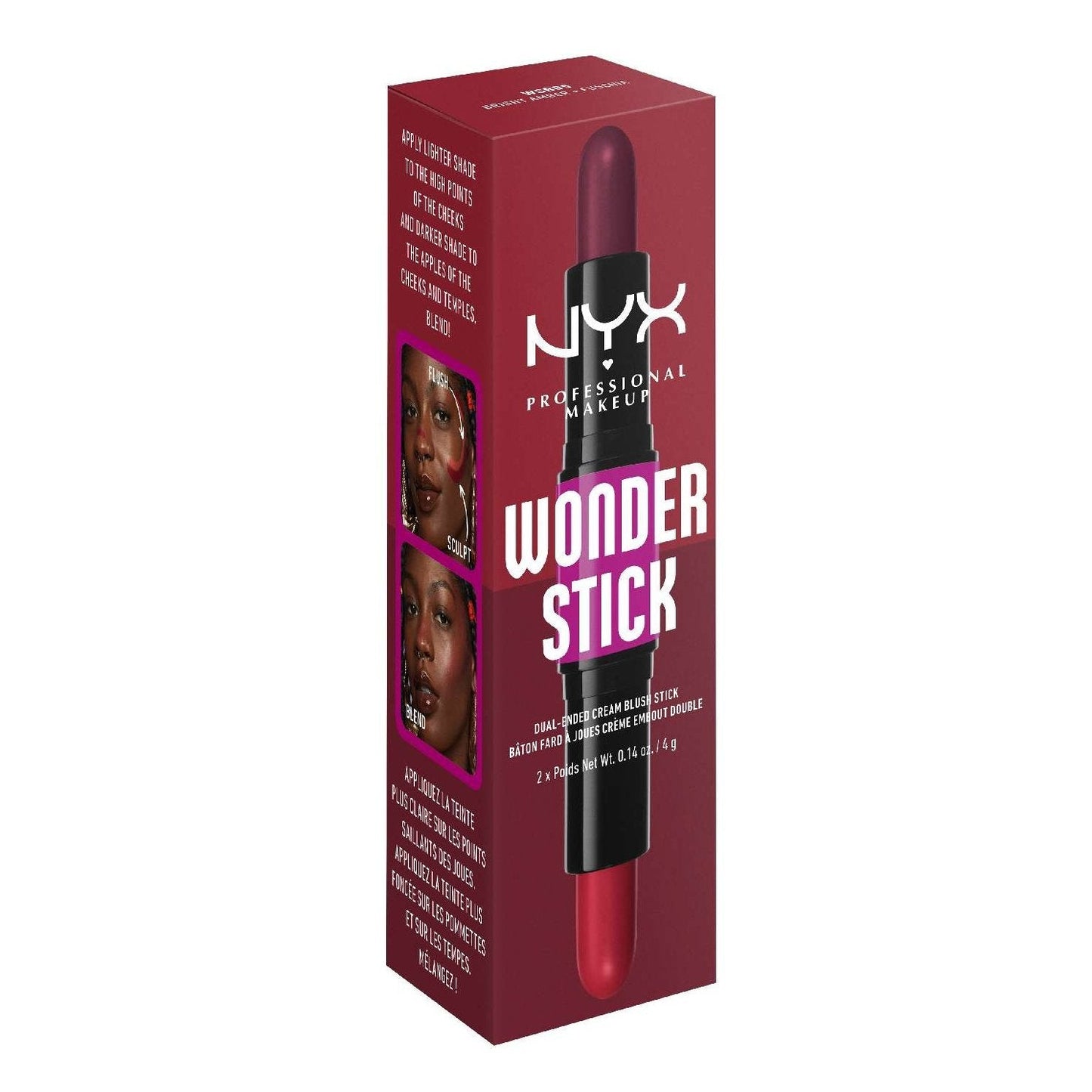 NYX Wonder Stick Cream Blush 05 - Bright Amber And Fuschia 0.28 Oz