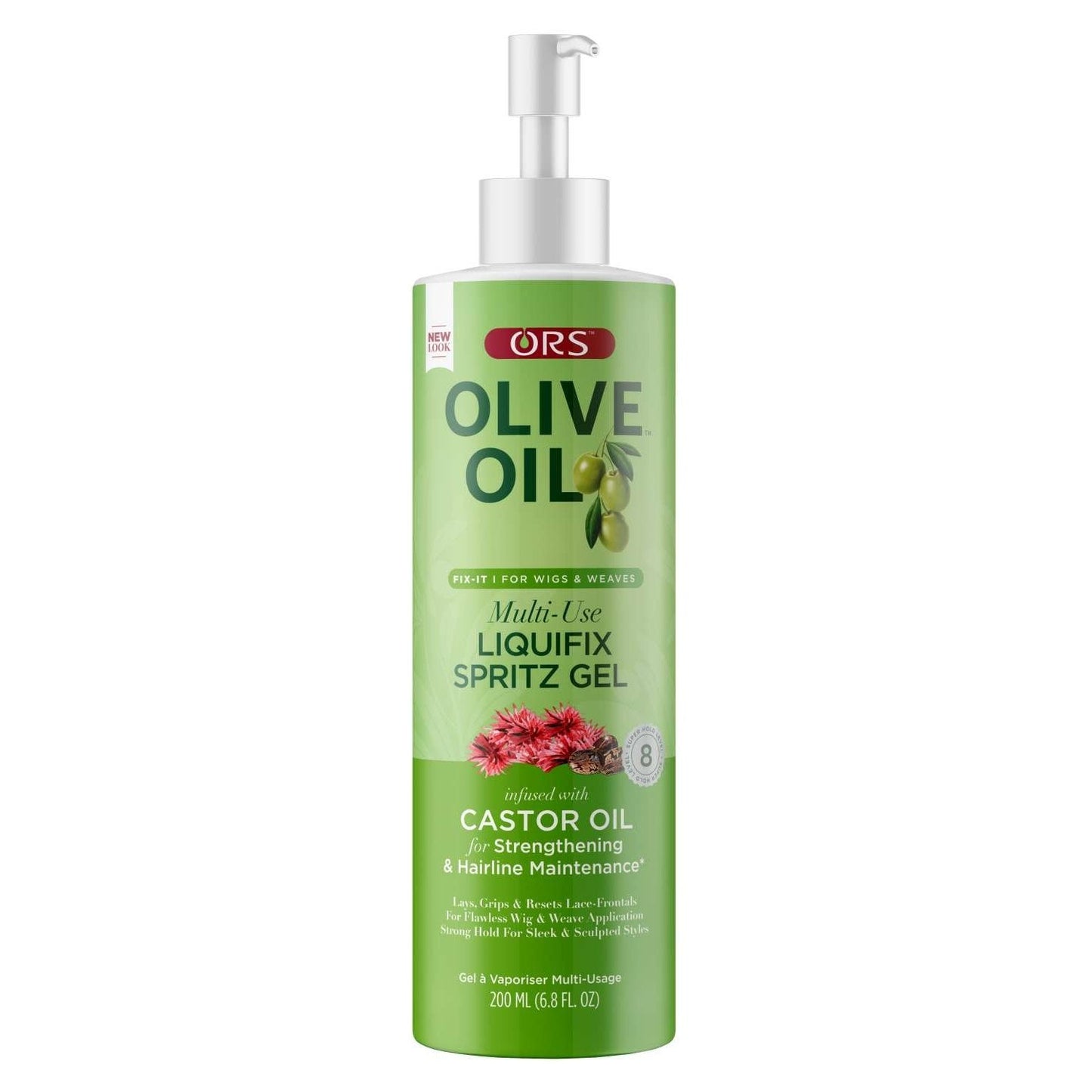 Ors Olive Oil Fix-It For Wigs Weaves Multi-Use Liquifix Spritz Gel 6.8 Oz
