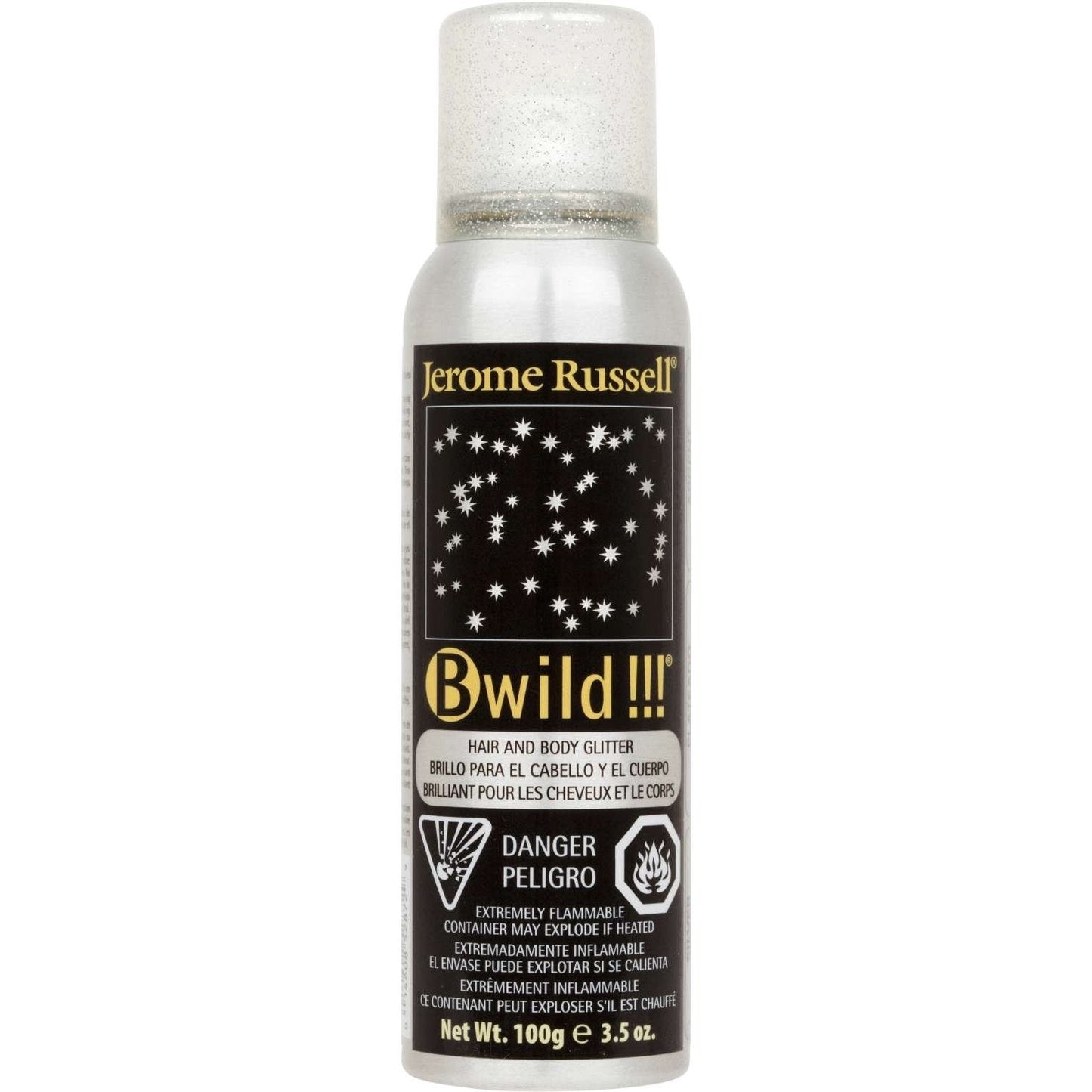 Jerome Russell B Wild Glitter Spray Silver
