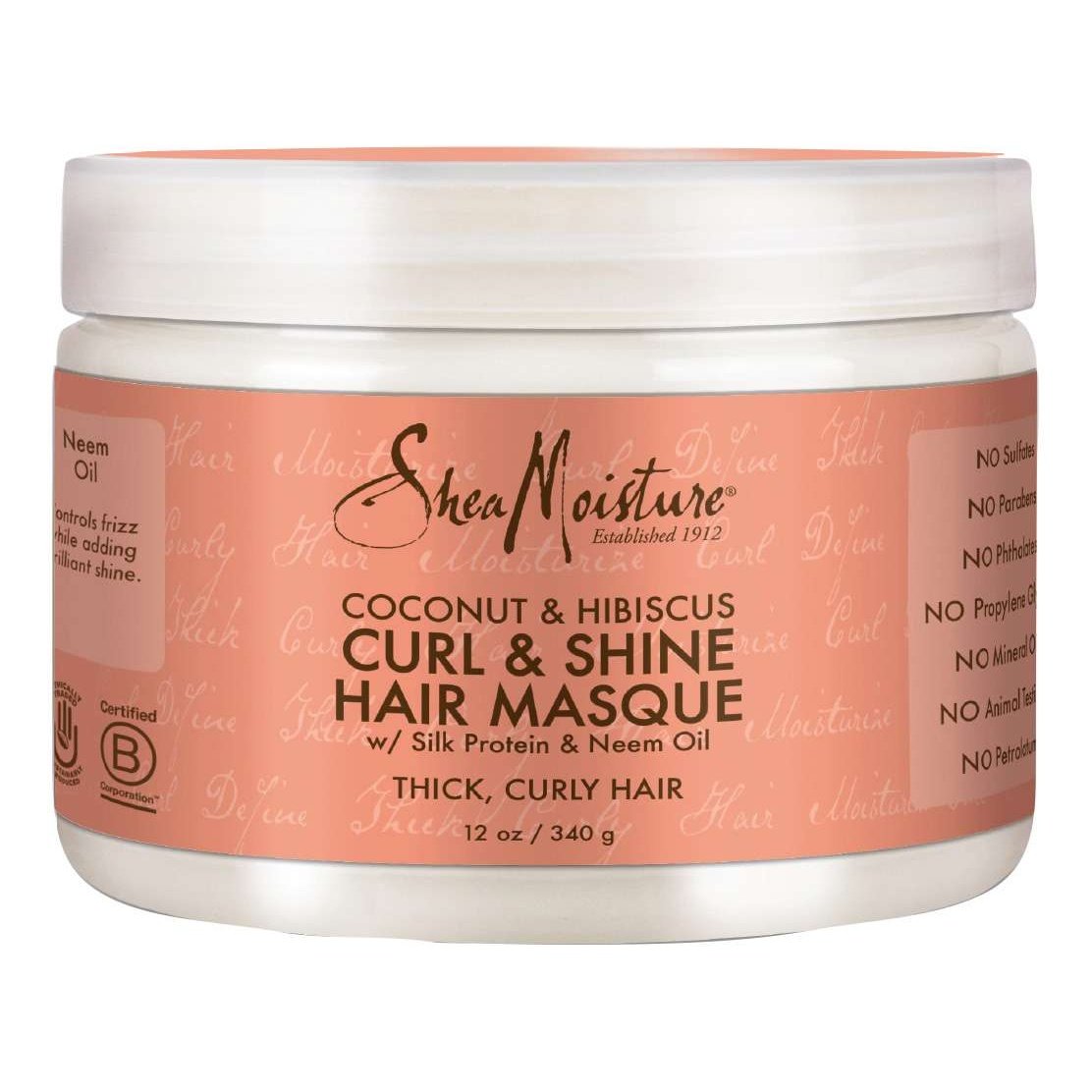 Shea Moisture Coconut Hibiscus Curl Shine Hair Masque