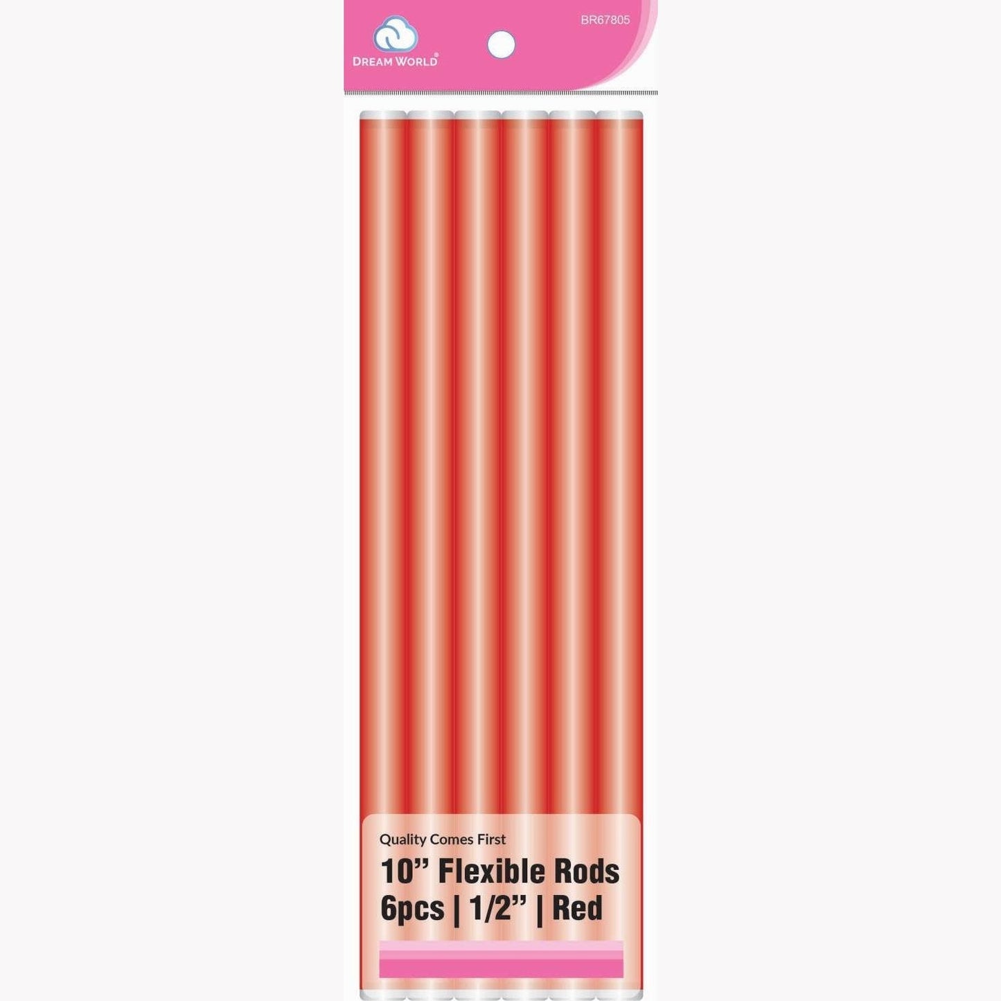 Brittny Rod Flex 10 Red 6Ct - 0.5