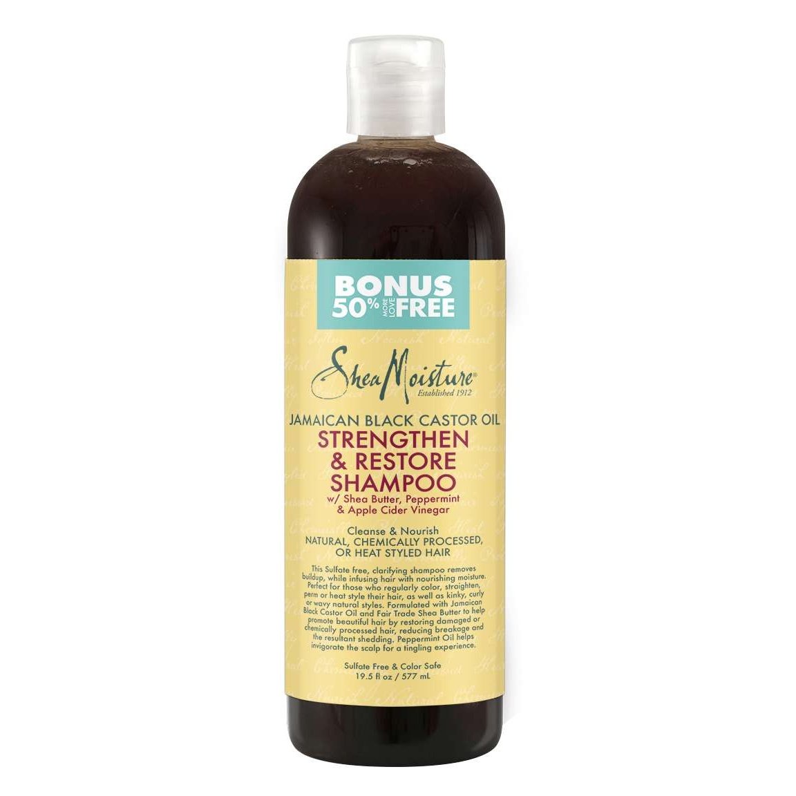 Shea Moisture Jamaican Black Castor Oil Strengthen  Restore Shampoo